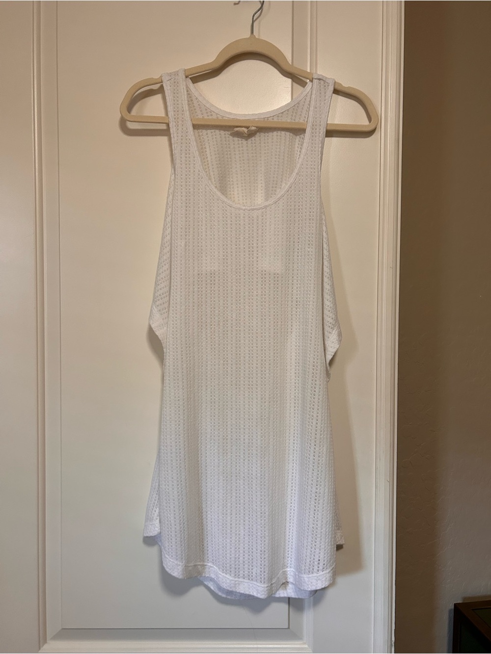 🔆🌊🐚Roxy White Mesh Swim Coverup Open Lower Back Mini dress 🌺🐚🔆